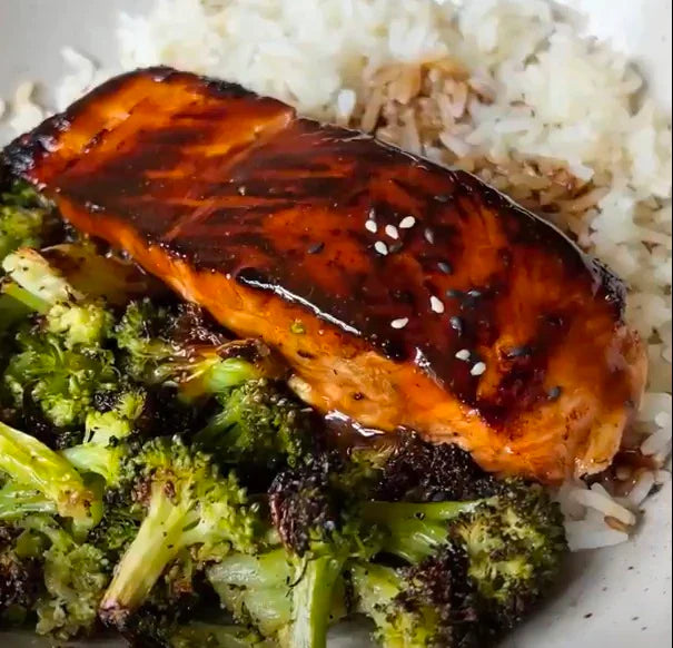 Crispy Teriyaki Glazed Salmon